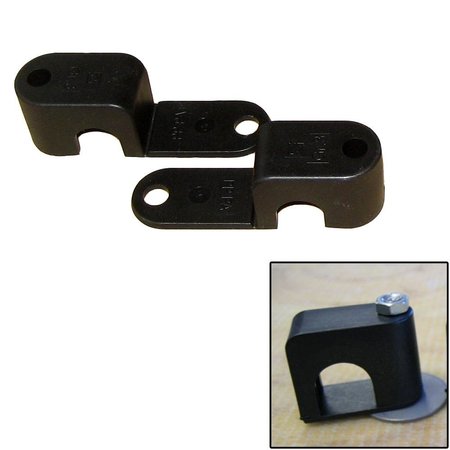 WELD MOUNT Single Poly Clamp f/1/4 in. x 20 Studs, 1/2 in. OD, Requires 1.5 in. Stud, 25PK 60500